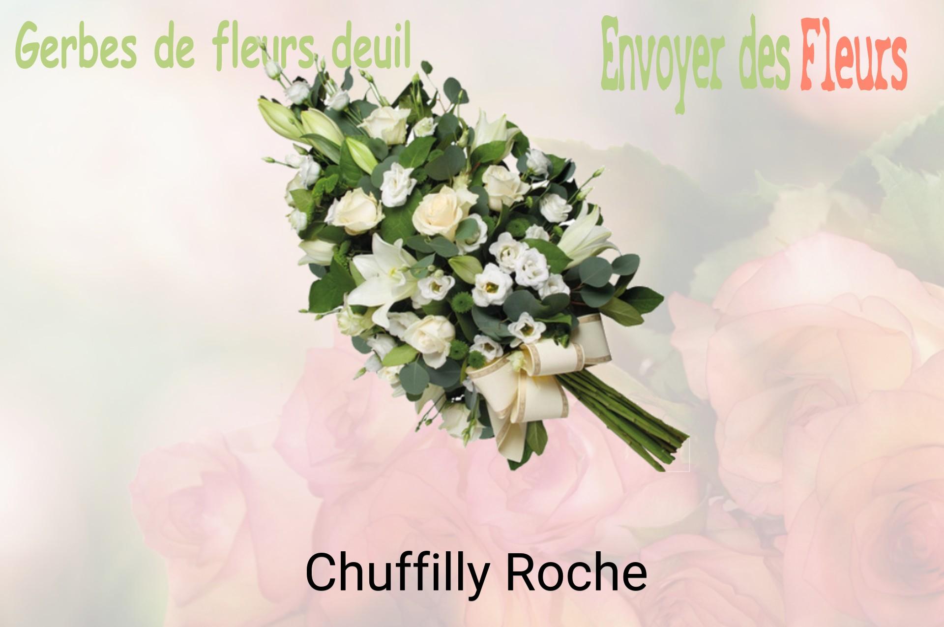 Gerbe de fleurs de deuil livrée à Chuffilly-Roche